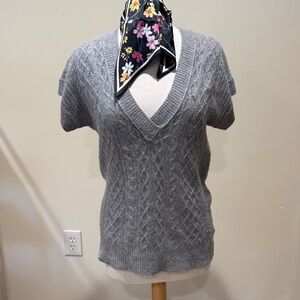 Banana Republic Charcoal V-Neck Sweater